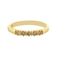 Anello in argento con Diamante Champagne I4