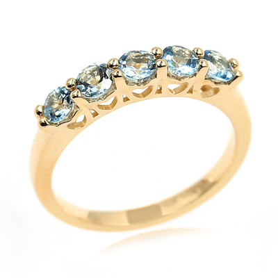 Anello in oro con Acquamarina Ofiki