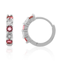 Orecchini in argento con Tormalina Rosa Brasiliana