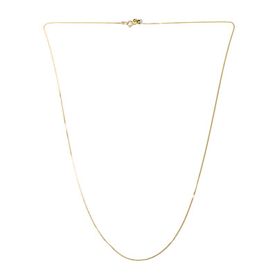 Catenina groumette regolabile con cursore in argento 925 placcato oro giallo - 61 cm - 1,8 g