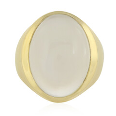 Anello in argento con Pietra di Luna Bianca