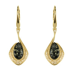 Orecchini in argento con Ambra Baltica