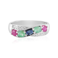 Anello in argento con Smeraldo Socoto