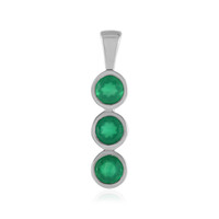 Ciondolo in argento con Onice Verde