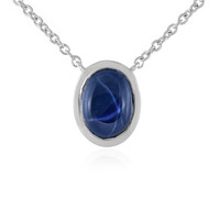Collana in argento con Zaffiro Stellato Blu