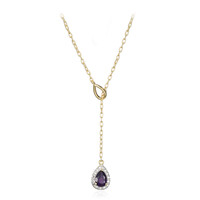 Collana in ottone con Ametista Zambiana (Juwelo Style)