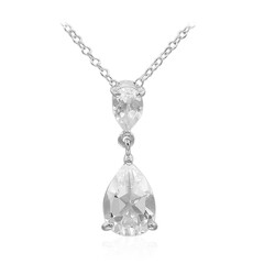 Collana in argento con Topazio Bianco