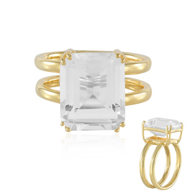 Anello in argento con Topazio Bianco