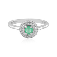 Anello in argento con Smeraldo Colombiano