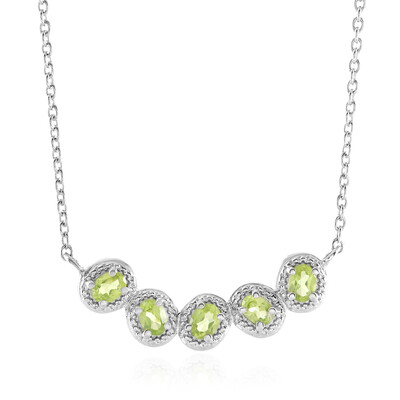 Collana in argento con Peridoto Manchuria