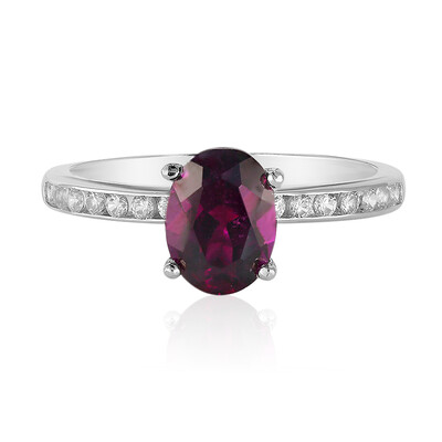 Anello in argento con Rodolite