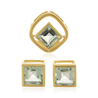 Parure in argento con Ametista Verde