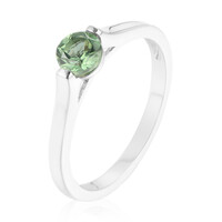 Anello in argento con Apatite Cromo