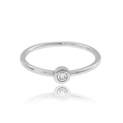 Anello in platino con Diamante Flawless (F) (LUCENT DIAMONDS)