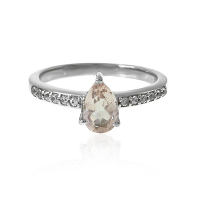 Anello in argento con Morganite