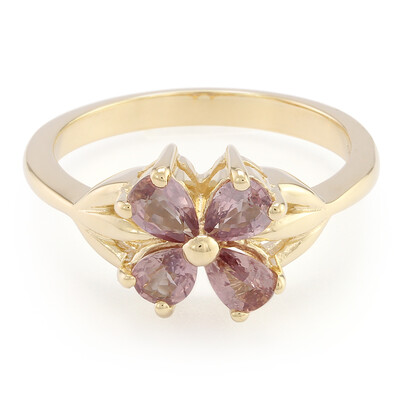 Anello in oro con Zaffiro Padparadscha (non riscaldato) (AMAYANI)