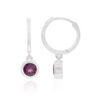 Orecchini in argento con Rodolite