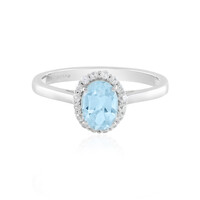 Anello in argento con Topazio Blu Cielo