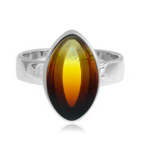 Anello in argento con Ambra Baltica