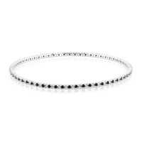 Bracciale in argento con Spinello Nero