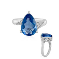 Anello in argento con Fluorite Cangiante
