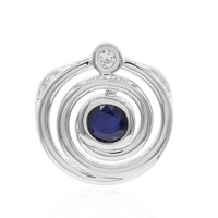 Ciondolo in argento con Zaffiro Blu