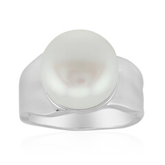 Anello in argento con Perla d'Acqua Dolce Bianca