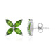 Orecchini in argento con Diopside Russo