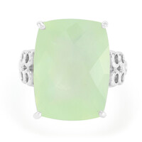 Anello in argento con Prehnite