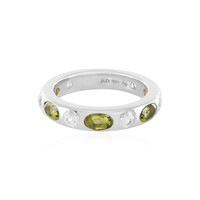 Anello in argento con Moldavite