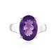 Anello in argento con Ametista Siberiana