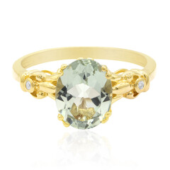 Anello in argento con Ametista Verde