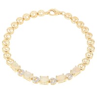 Bracciale in argento con Opale di Welo