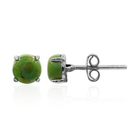 Orecchini in argento con Turchese Kingman Mohave Verde