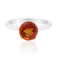 Anello in argento con Quarzo Mistico Crepuscolo