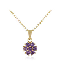 Collana in argento con Ametista Zambiana