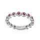 Anello in argento con Rodolite