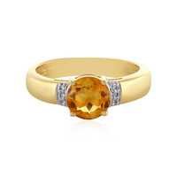 Anello in argento con Citrino Madeira