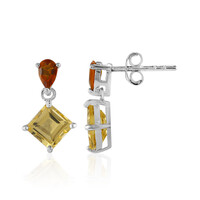 Orecchini in argento con Citrino