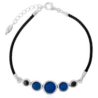Bracciale in argento con Ambra Blu Colombiana