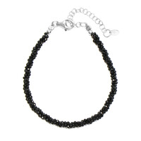 Bracciale in argento con Spinello Nero