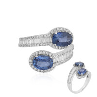 Anello in oro con Zaffiro Ceylon
