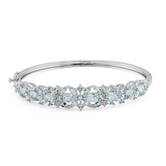 Bracciale in argento con Topazio Blu Cielo