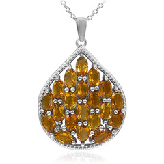 Collana in argento con Citrino Madeira