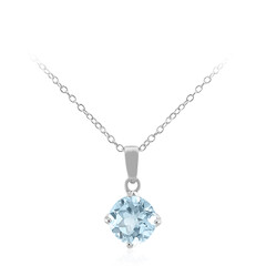 Collana in argento con Topazio Blu Cielo