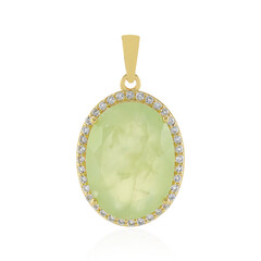 Ciondolo in argento con Prehnite