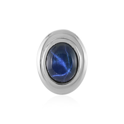 Ciondolo in argento con Zaffiro Stellato Blu (MONOSONO COLLECTION)