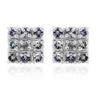 Orecchini in argento con Tanzanite (non riscaldata)