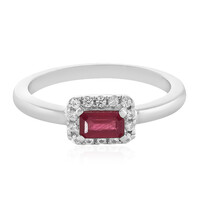 Anello in argento con Rubino del Madagascar