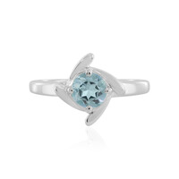 Anello in argento con Topazio Blu Cielo